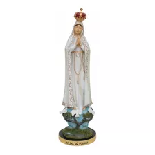 Imagem Nossa Senhora De Fátima 60cm Resina Modelo Italiano