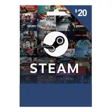 Steam 20 Tarjeta De Regalo Codigo Digital Original