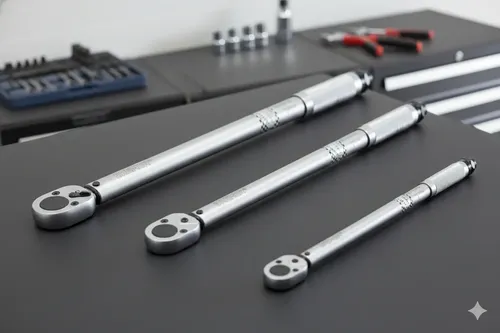 Kit Bremen: Torquimetro Enc. 1/2 42-210 Nm 47cm + Enc. 1/4 5-25 Nm 28cm + Enc. 3/8 19-110 Nm 36cm