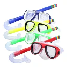 Set De Buceo Infantil Snorkel Para Piscina Playa Niños Niñas