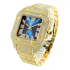 Reloj De Diamantes Para Hip-hop Con Números Romanos De Missf