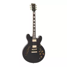 Guitarra Eléctrica 335 Vintage Vsa500gbk Gloss Black