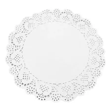 Papel Rendado Doilies Pct C/ 40 Branco 36,5cm