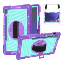 Funda Para Samsung Galaxy Tab S9/s9 Fe Uso Rudo Correa Stand