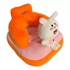 Sillon Puff Peluche Para Niño/niña Afelpado Forma Conejo 