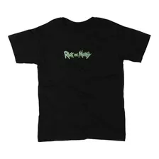 Camiseta Negra Rick And Morty, Comics, Anime, Regaeto, Urban