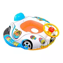 Flotador Salvavidas Inflable Infantil Carro Volante Y Bocina