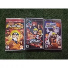 3 Cajas Para Psp De Naruto (de Uso)