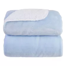Cobertor Liso Sherpam 90x110 Cm Laço Bebe