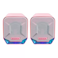 Parlantes Snake Gamer Najash Pinkker Nj320 Rgb Color Rosa