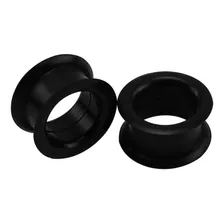 Alargador Silicone Preto Vazado 28mm 30mm Par