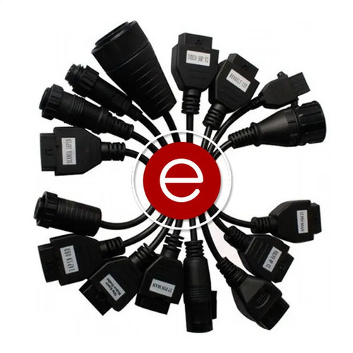 Juego Kit 8 Cables Para Camiones Autocom Delphi Wow + Envío
