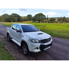  Hilux Srv 4x4 Cd Aut * 2013 * Completa Top * Branca