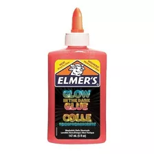 Elmers Pegamento Glow In The Dark 147 Ml - Rosa - P/ Slime