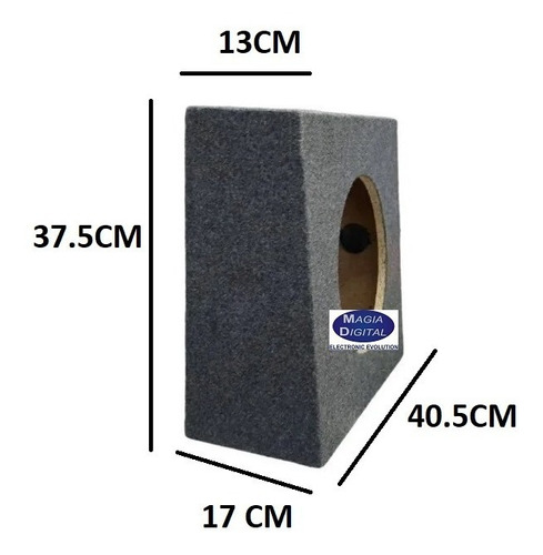 Cajon Bafle Para Woofer Plano 10puLG Radox 045-351 Slim Foto 4