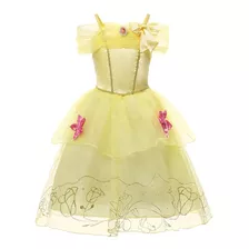 Vestido Fantasia Princesas Promoção Infantil Bela E A Fera