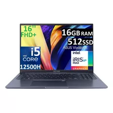 Asus Vivobook 16x 16' Fhd+ Ci5-12500h 16gb 512gb Ssd W11 Pro