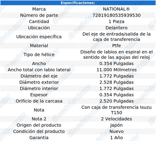 1 Retn Caja Transferencia Del P/isuzu I-350 06 National Foto 3