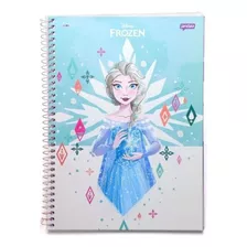 Caderno Espiral Disney Frozen Jandaia 1 Materia 80 Folhas