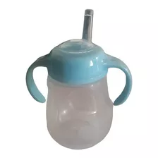 Vaso De Entrenamiento Bombilla De Silicona Antiderrame 300cc