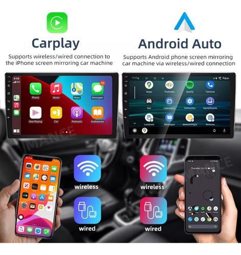 Carplay Android Hyundai Elantra 15-16 Touch Gps Radio Usb Hd Foto 3