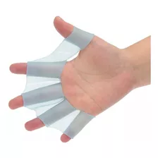 Guantes Palmeados Para Dedos Natación (solo Azul) Talla M