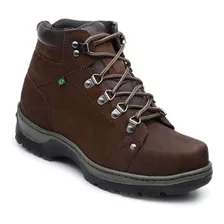 Bota Adventure Off Road Caqui Couro Nobuck Palmilha Gel