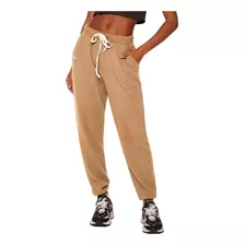 Pantalon Jogging Waffle Mujer Jogger Algodon Elastico Puños