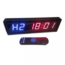 Timer Box Cronómetro Reloj Digital 34cm X 10cm Gimnasio