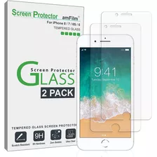 Protector De Pantalla Para iPhone Amfilm Templado 2-pack