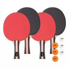 Performance - Juego De 4 Palas De Ping Pong 4 Jugadores...