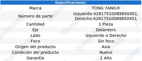 1 Faro Niebla Delantero Tong Yang Argo Del 2021 Al 2022 Foto 2