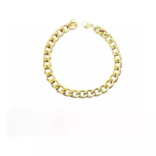 Pulseira Masculina Aço Banhada A Ouro 18k 8mm - 02