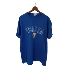 Remera Manga Corta - Italia - Azul Eléctrico