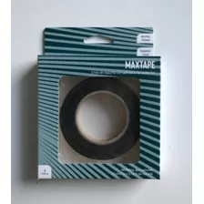 Max Tape Doble Faz Color Negro, 15mm Ancho X 1mm Espesor 