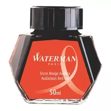 Tinta Para Caneta Tinteiro Waterman Audacious Red 50ml