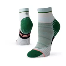 Stance Sock Women Varsity Stripe Qtr Green