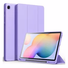 Case Para Galaxy Tab S6 Lite P613 P619 C/ Portalápiz Lavanda