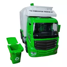Caminhão Coletor De Lixo Abre Portas Brinquedo Profissões