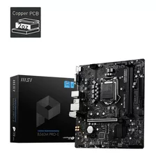 Motherboard Msi B560m Pro-e Intel 10va 11va Ddr4 Atx 1200 Bg Color Negro