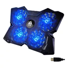 Cooler De Enfriamiento Usb Para Pc Klim Wind Gamer Azul