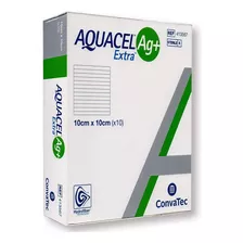 Convatec Curativo Aquacel Ag+ Extra 10cm X 10cm Caixa Com 10 Unidades