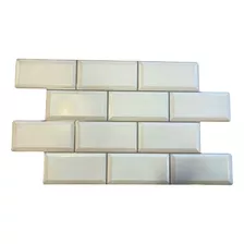 Ceramica Pared Azulejo Encastre Brick Blanco Ceramicarte =)