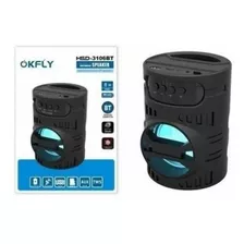 Caixa De Som Bluetooth Com Led Okfly Hsd-3105bt