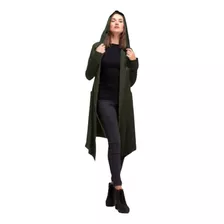 Gabardina Capucha Saco Blazer Casual Cómoda Dama 6605