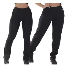 Calça De Moletom Algodão E Legging Flare Peluciada 2 Peças