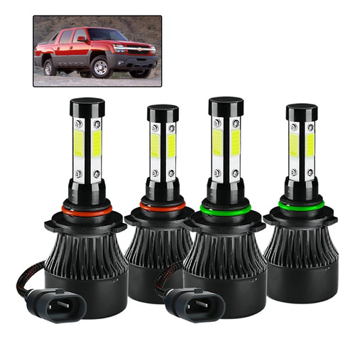 Kit De Faros Led Para Chevrolet 8000lm Para Luz Alta Y Baja