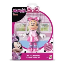 Boneca Minnie Fashion Doll Jet Set Multikids