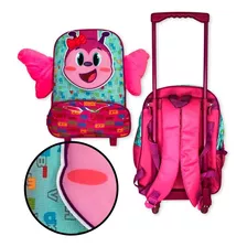 Mochila Infantil Escolar Borboleta Jardim Infância Locomoção