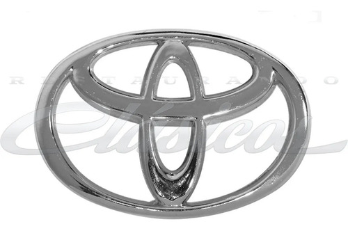 Emblema Logo Toyota 8 Cms X 5.2 Cms Cromado Adherible  Foto 2
